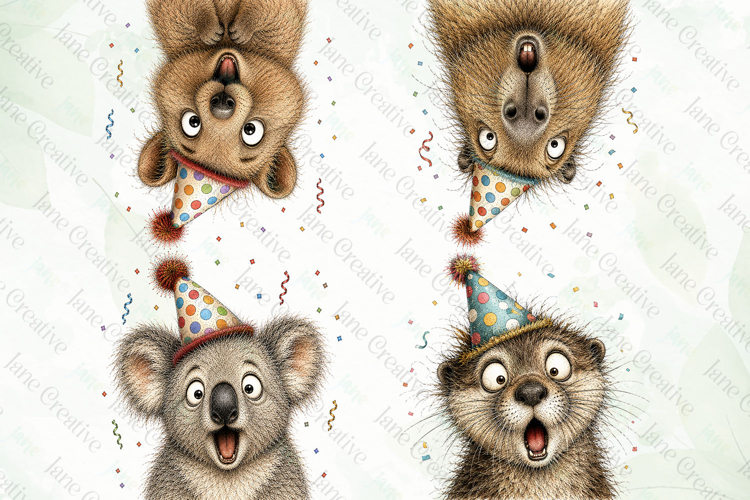 Surprise Birthday Animal PNG Clipart