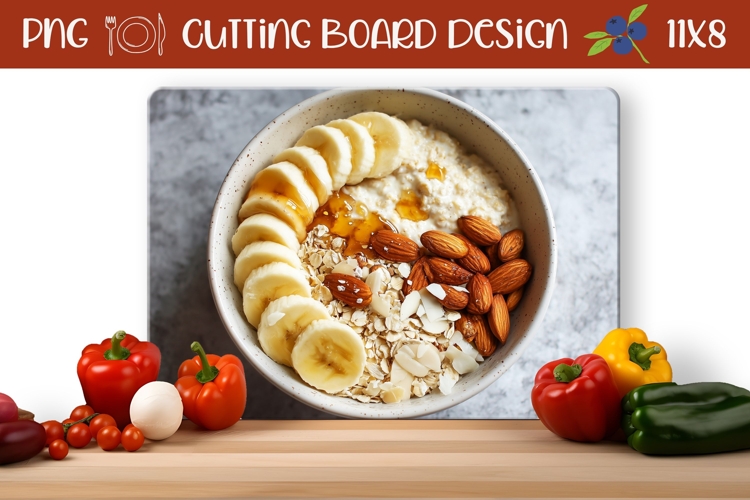 Porridge Cutting Board, Nuts Cutting Board Template