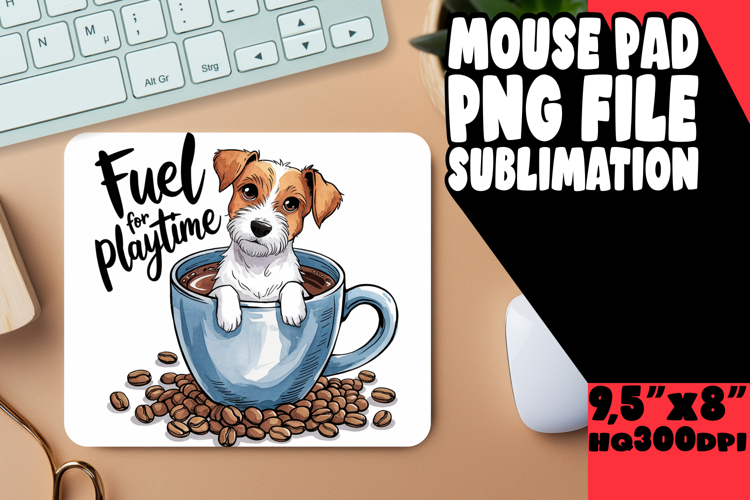 UNIQUE desk PAD Fun Ideas, Coffee Dog