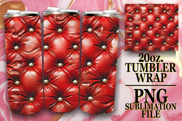 Puff Pattern Effect Tumbler Sublimation, 20oz