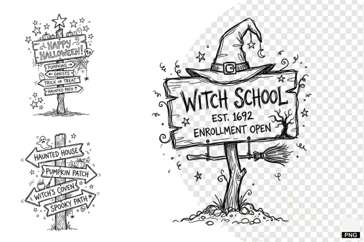 Doodle Halloween Clipart