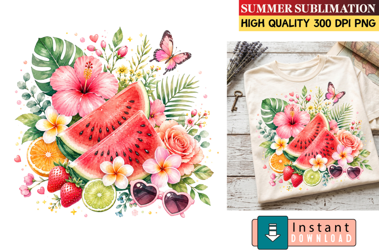 Summer Whimsical Clipart,Summer png,Beach Sublimation png