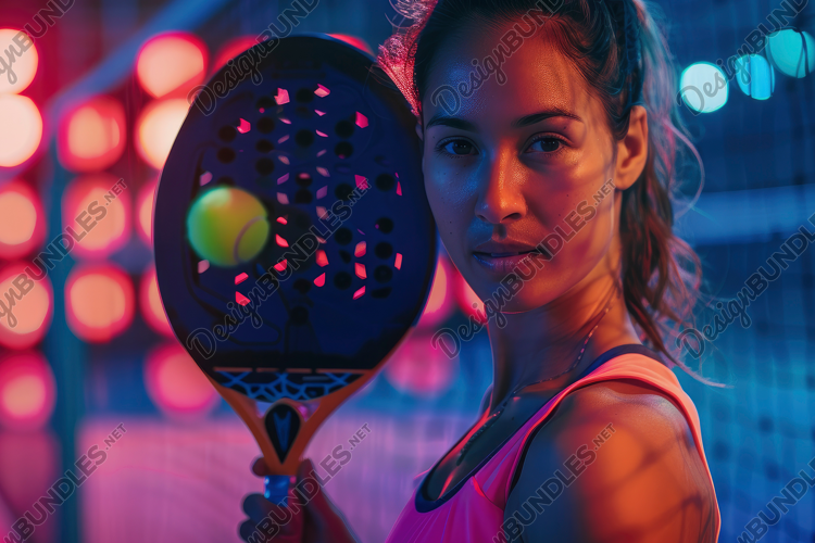 Lady Player Background Wallpaper