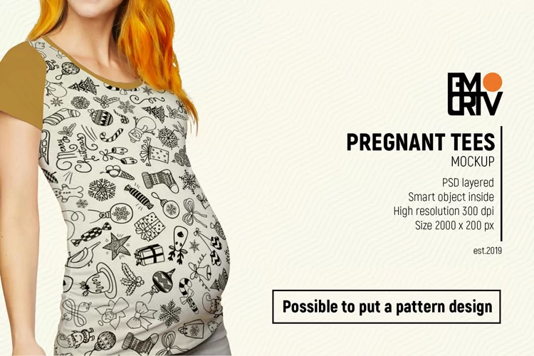 Pregnant Tees Mockup