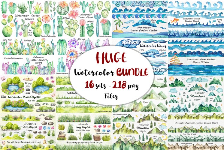 Watercolor Cactus Clipart Image 18