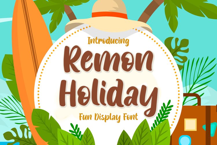 Fun Display Font - Remon Holiday example image 1