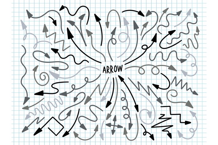 Arrow collection design decoration. example image 1