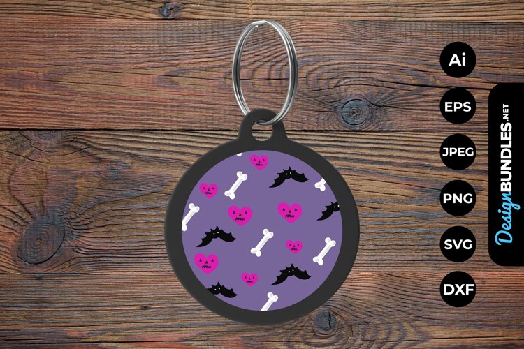 Halloween Pattern Keychain