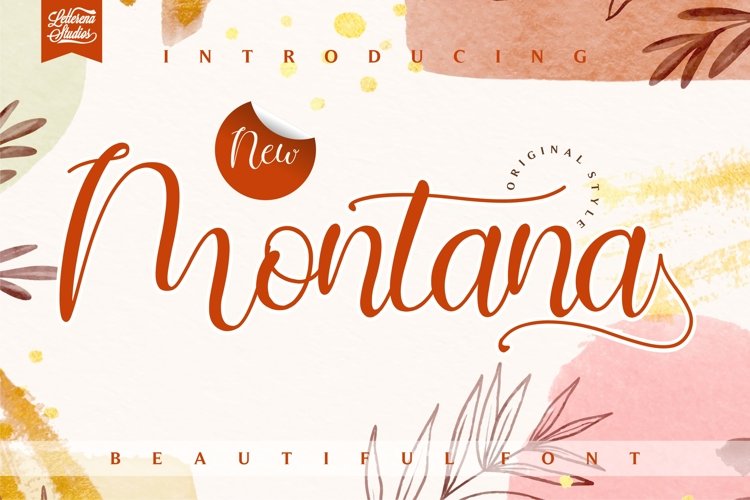 Montana - Beautiful Font example image 1