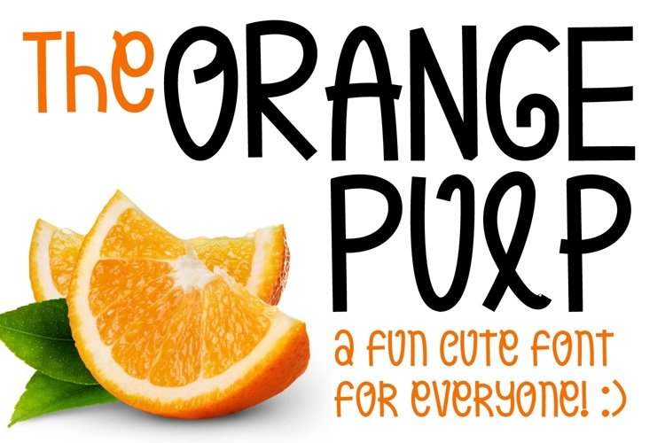 Web Font Orange Pulp Sweet and Tasty Font example image 1