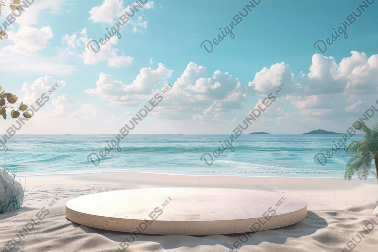 Beach Background Clipart Image 4