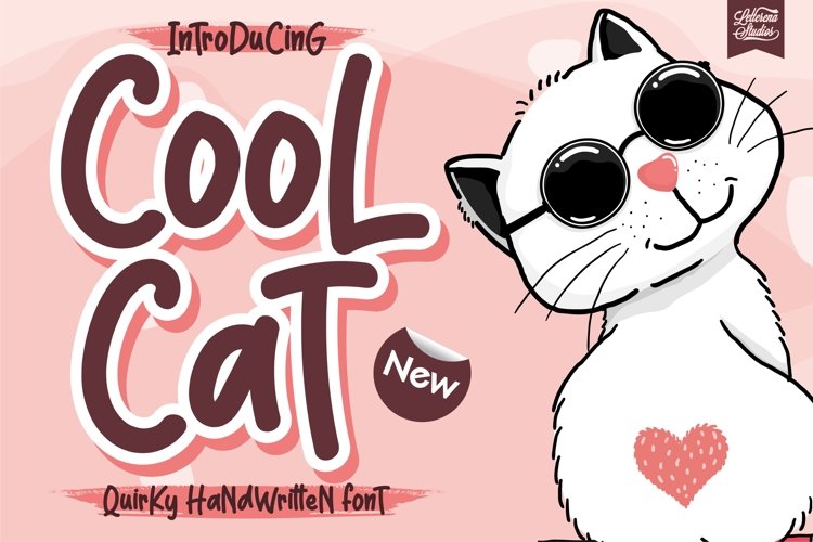 Cool Cat - Quirky Handwritten Font example image 1