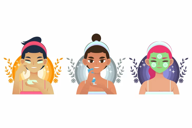 Collections of Woman Skincare Routine