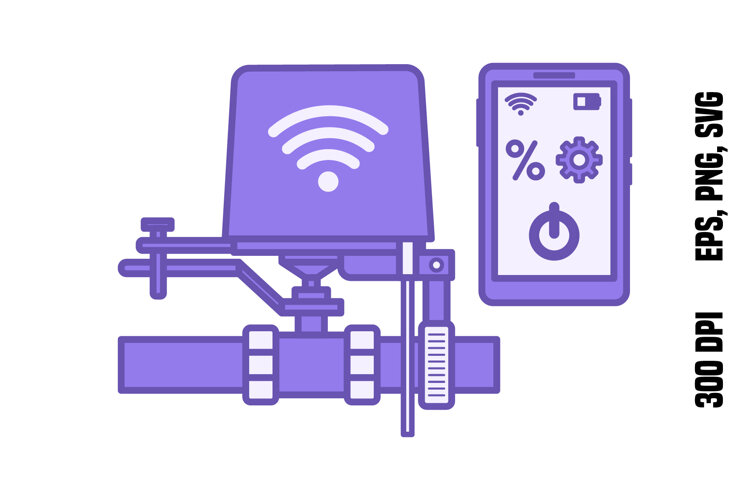 Purple Smart Valve Controller Icon example image 1