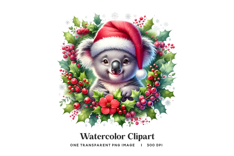 Christmas Wreath Graphic Image 23