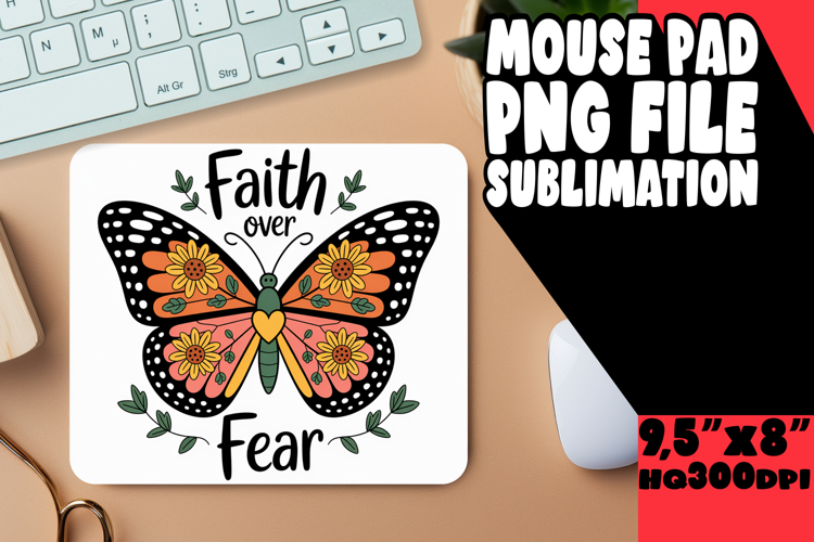 VIBRANT mouse MAT Innovative Design, Butterfly