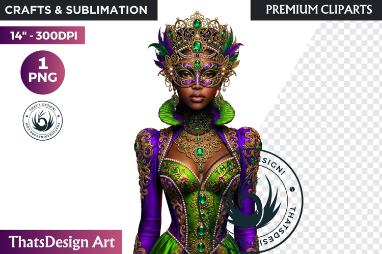 Mardi Gras Carnival Masquerade Clipart PNG scrapbooking