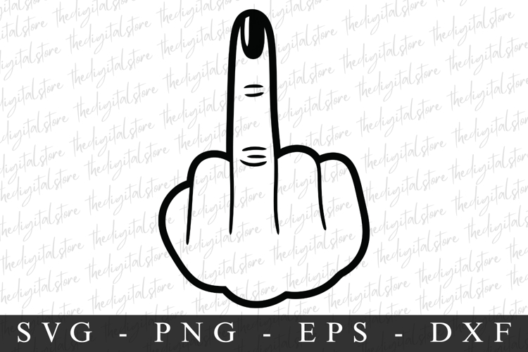 Middle Finger Svg Image 14