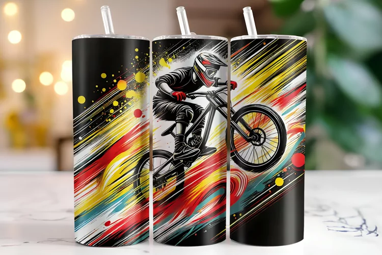 Cycling Tumbler Wrap | Sublimation | Tumblers