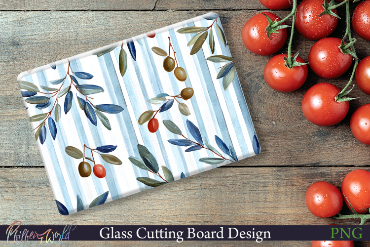 Cutting Board Design | Stripes | Olives
