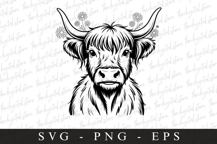 Highland cow SVG | SVG Cut files | Cricut example image 1