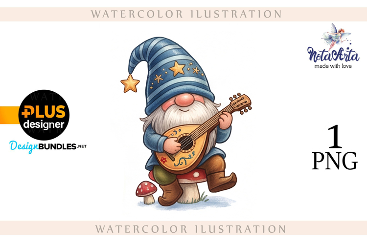 Watercolor Christmas gnomes, Christmas Gnomes