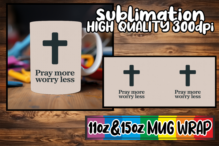 Blissful days 11oz 15oz mug wrap, Christian Quotes