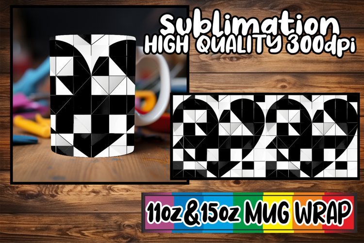 Romantic Sublimation Mug Art - 11oz 15oz example image 1