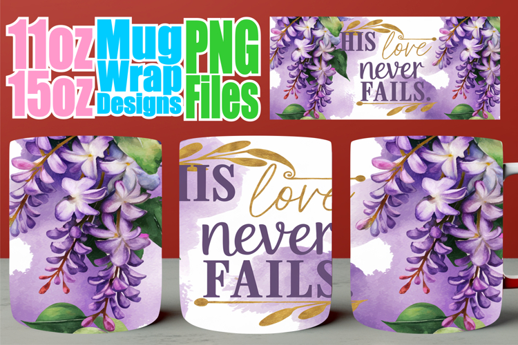 Radiant moments 11oz 15oz sublimation wrap, Christian