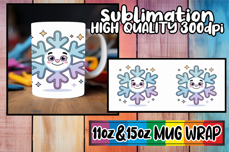 Bright dreams 11oz 15oz sublimation wrap, Cute Christmas