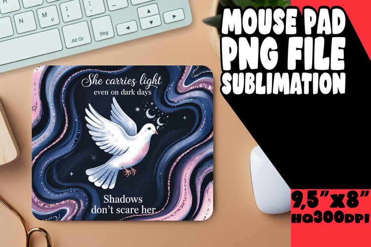 Cozy MOUSE MAT Inspirational Sublimation, Religious