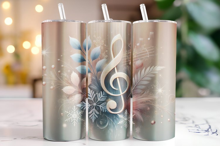 Christmas Music Tumbler Wrap | Sublimation | Tumblers