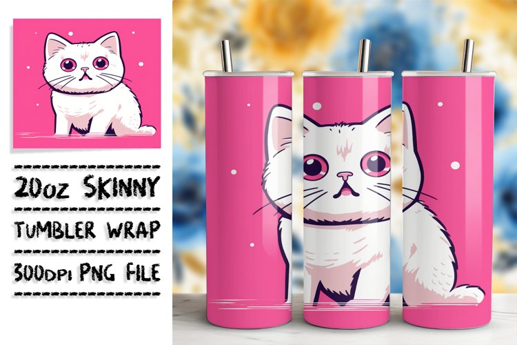 Adorable Cat Antics Tumbler Cover