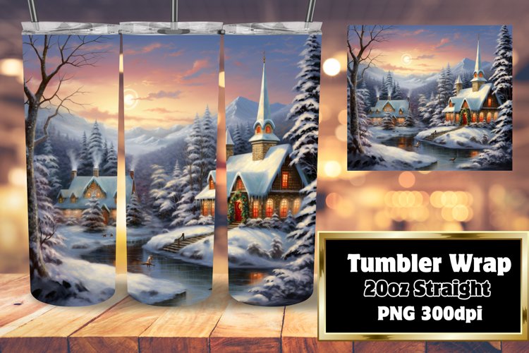 Winter Village Radiance Sublimation Tumbler 20oz
