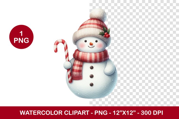 Cute Snowman Clipart Image 7