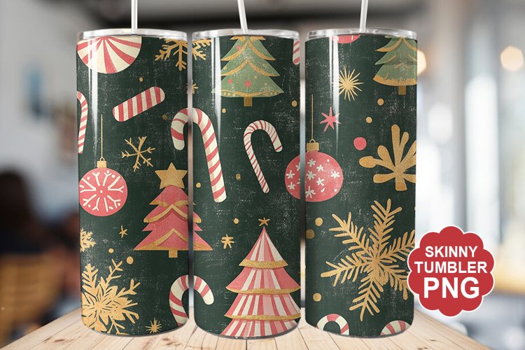 Christmas Tree Tumbler | Christmas Tumbler Wrap example image 1