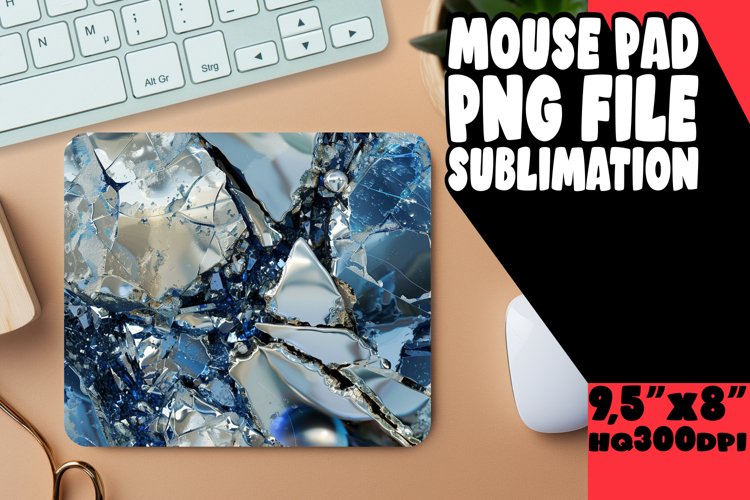 Shimmering Geode Agate Sublimation Pad Selection