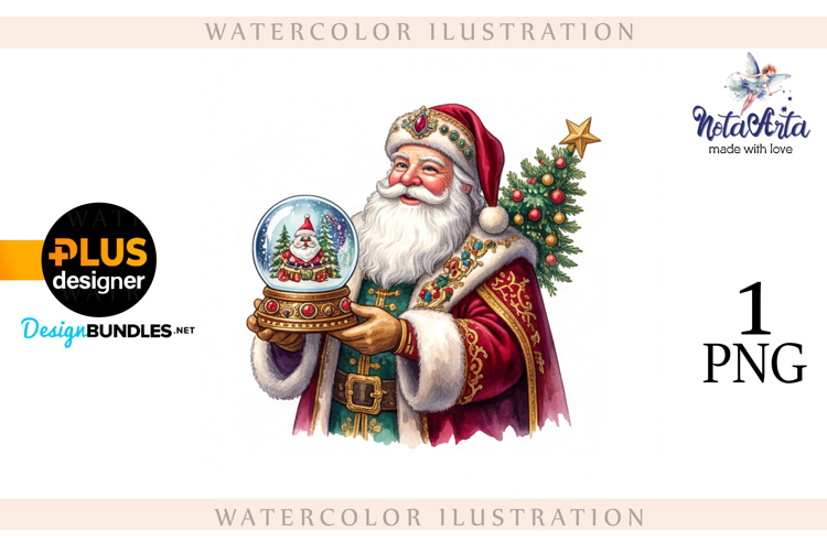 Christmas Santa in Elegant Attire