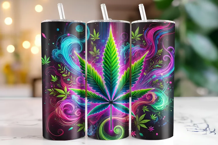 Marijuana Tumbler Wrap | Sublimation | Tumblers