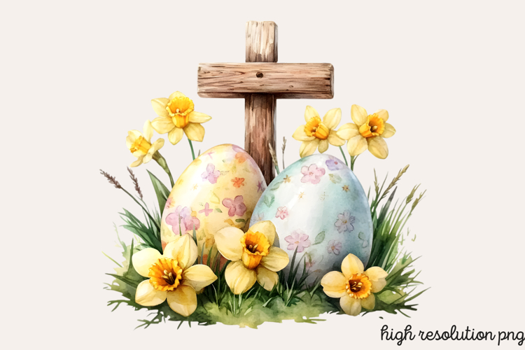 Easter Cross Clipart Image 5