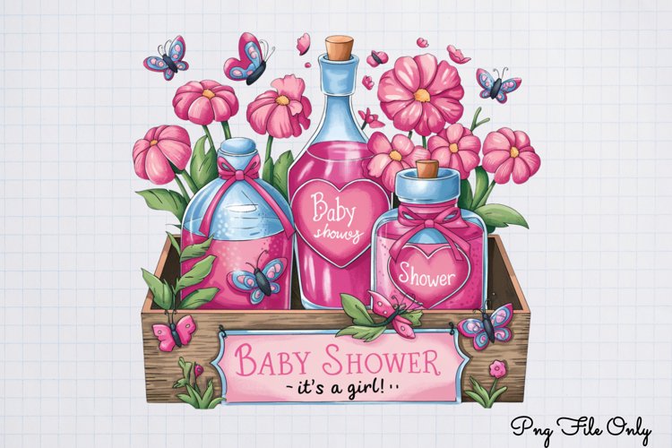 Baby Girl Desserts Clipart PNG
