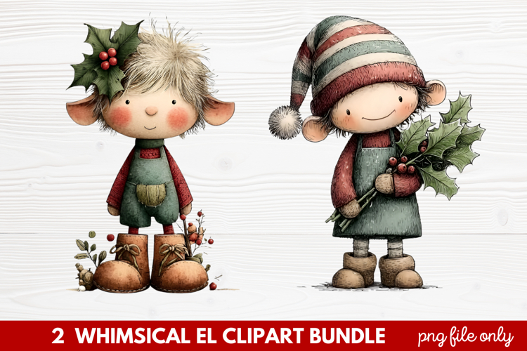Cute Elf Clipart Image 3