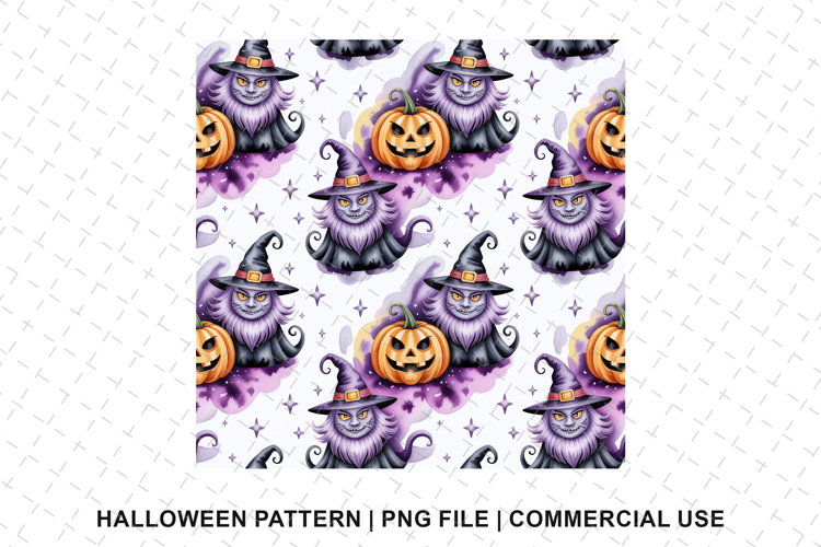 Happy Halloween Pattern Png | Sublimation | Digital Paper