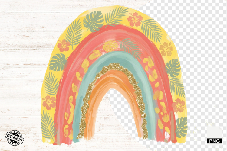 Summer Boho Rainbow PNG - Summer Clipart