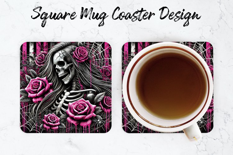 Halloween Witch Mug coaster | Coaster | Sublimation Design