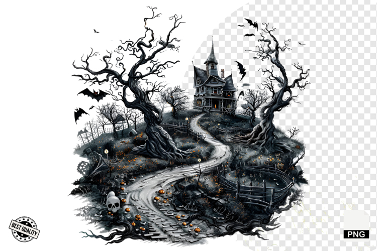 Vintage Old Halloween Clipart