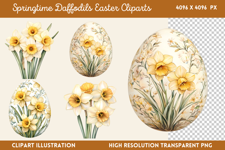Daffodils Clipart Image 3
