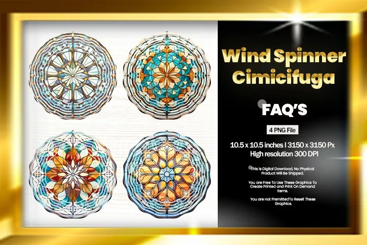 Cimicifuga Wind Spinner Sublimation - 04 Variations