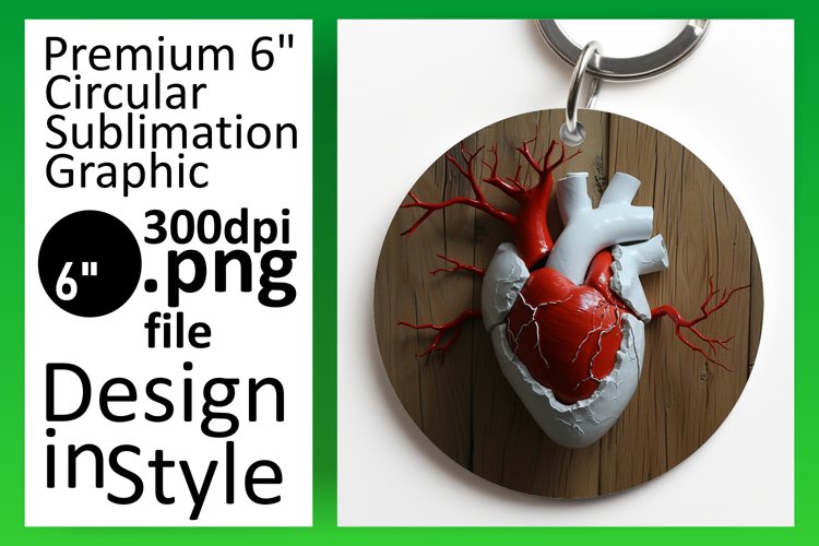 Keychain Serenade: 3D Heart Wall Artistry