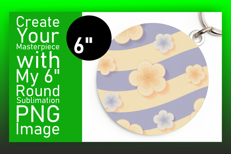 Gorgeous Circle Design for Sublimation , Flower Pattern
